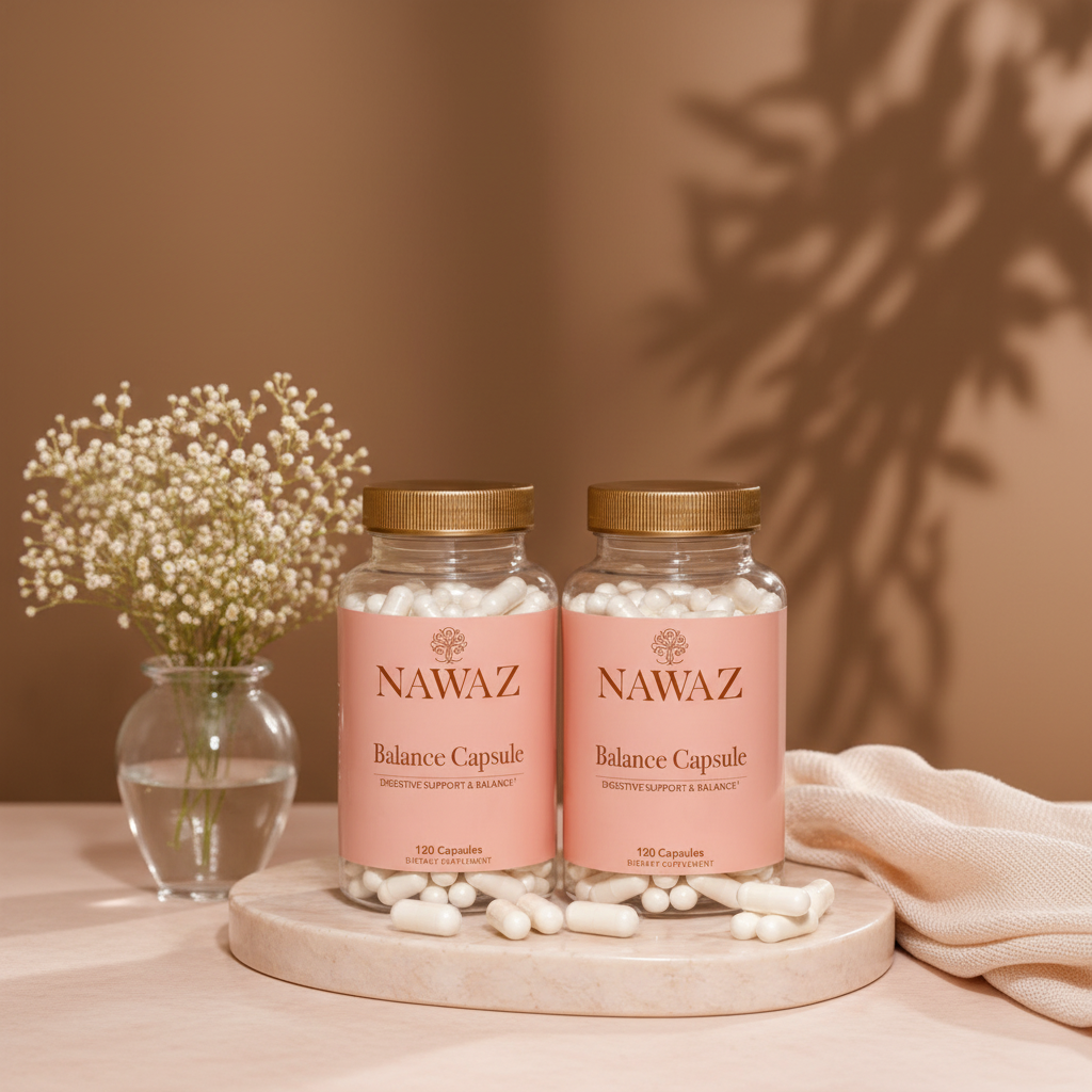 NAWAZ Balance Capsule Duo – Sodium Bicarbonate Capsules for Digestive Comfort